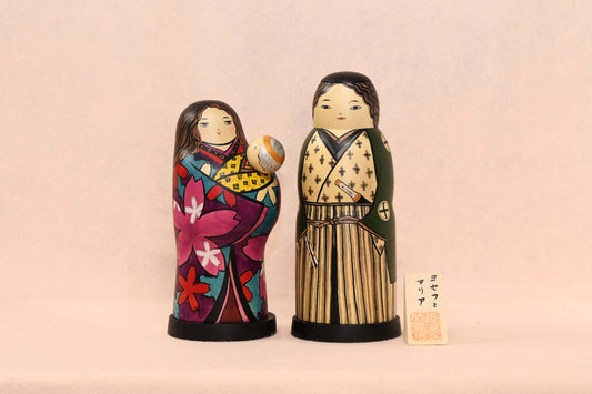 ヨセフとマリア　こけし/Kokeshi Doll